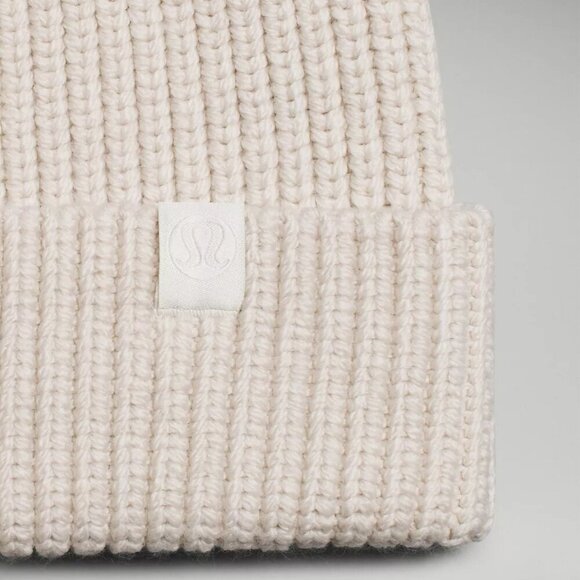 Unisex Close-Fit Wool-Blend Ribbed Knit Beanie - White main image 5
